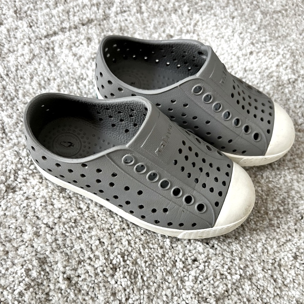 Grey native shoes